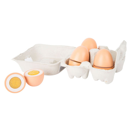 Pie pequeño - Playets de madera Huevos, 9dlg.