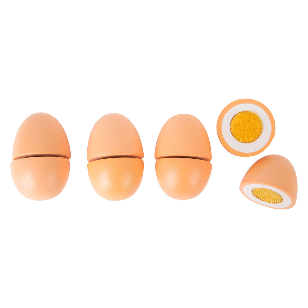 Pie pequeño - Playets de madera Huevos, 9dlg.