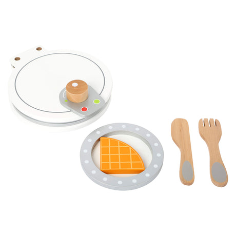 Small foot - juego de gofreras de madera, 8 piezas