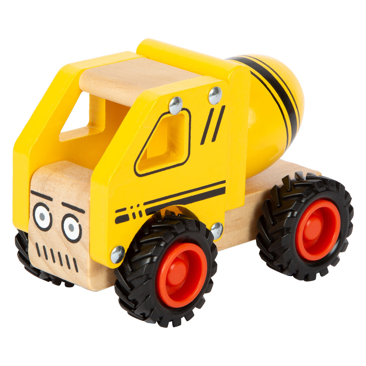 Small foot - camión de cemento de madera amarillo