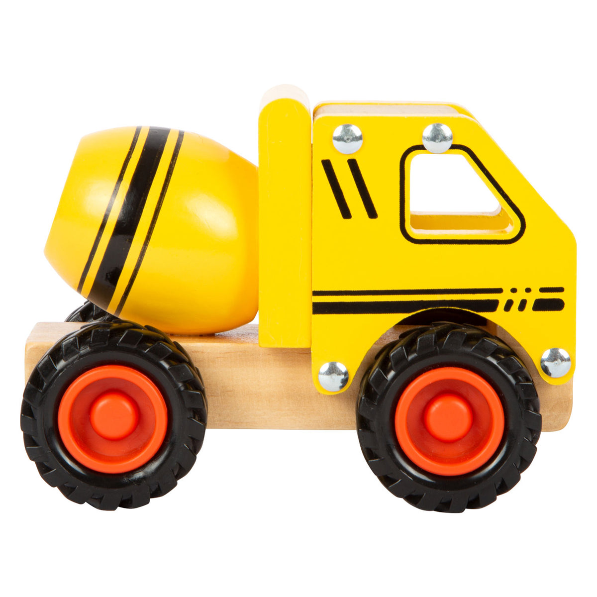 Small foot - camión de cemento de madera amarillo