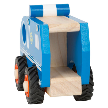 Small foot - coche de policía de madera azul