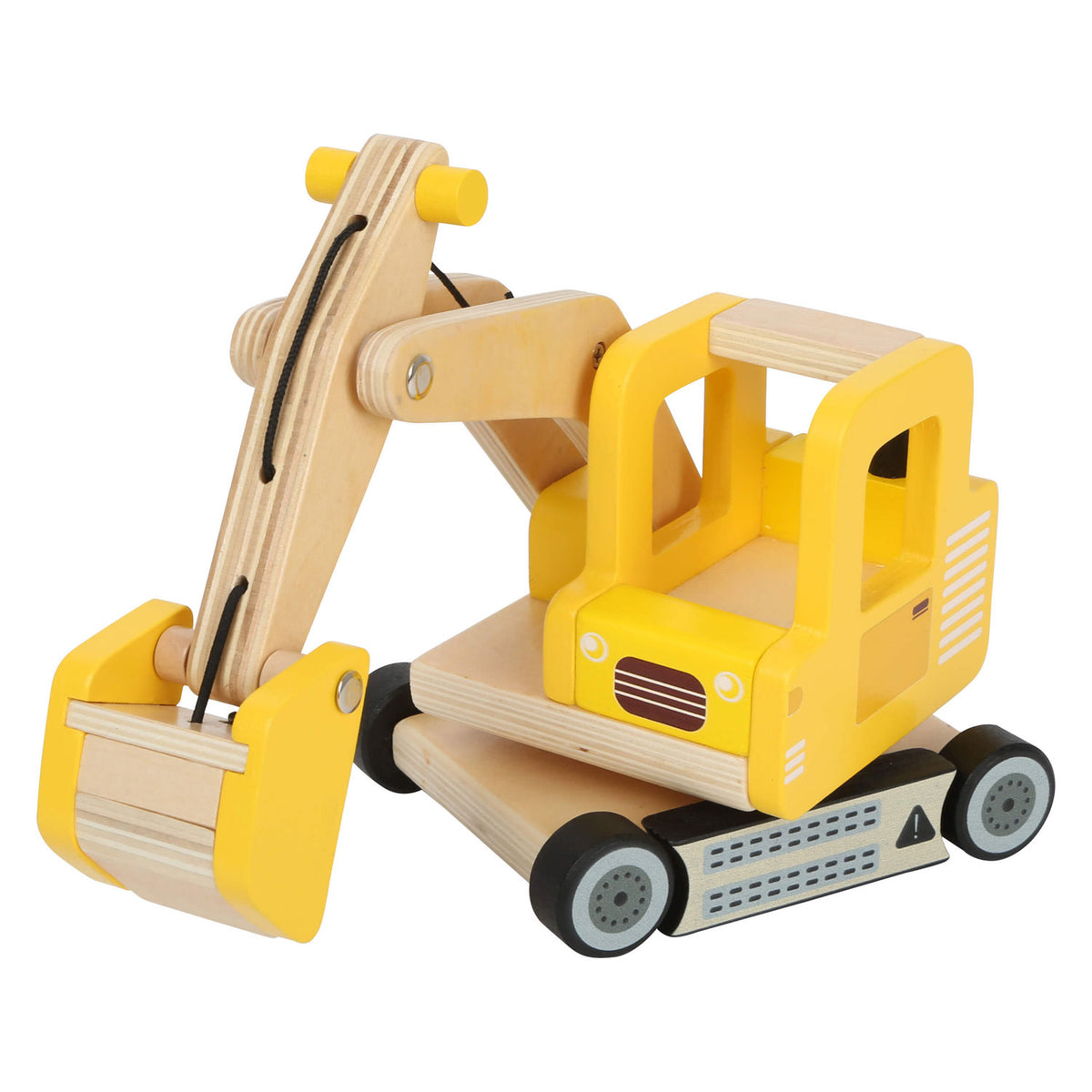 Small foot - excavadora de madera amarilla