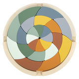 Small foot - rompecabezas de madera con forma de safari redondo, 24 uds.