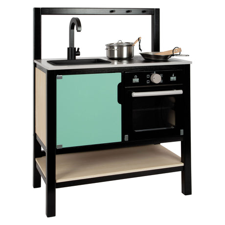 Small foot - cocina de juguete industrial de madera, 6 piezas.