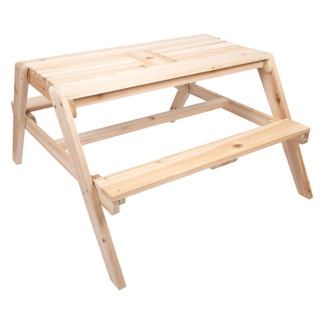 Small foot - mesa de picnic y barro de madera