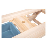Small foot - mesa de picnic y barro de madera