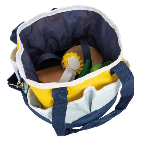 Small foot - Set de cuidado de caballos de madera con bolsa, 8 piezas.