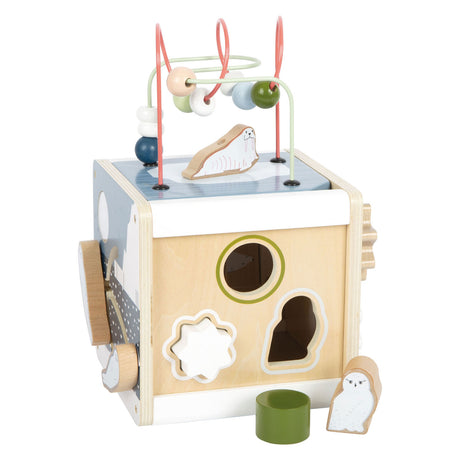 Pie pequeño - Actividad motora de madera Cubus Ártico