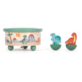 Small foot - caja de música de madera dino