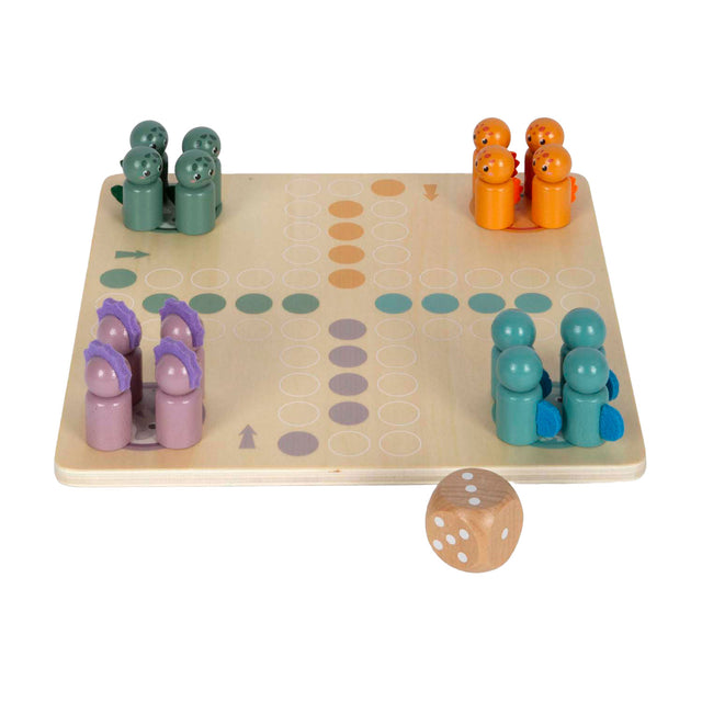 Small foot - juego de ludo de dinosaurio de madera