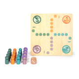 Small foot - juego de ludo de dinosaurio de madera