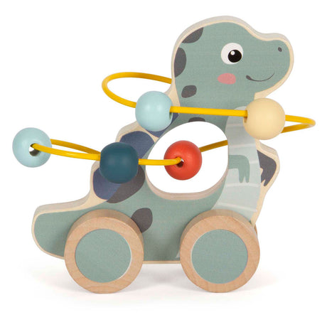 Small foot - dinosaurio en espiral con motor y figura de empuje de madera