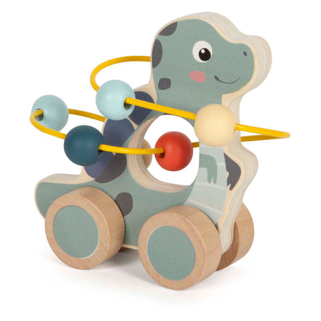 Small foot - dinosaurio en espiral con motor y figura de empuje de madera