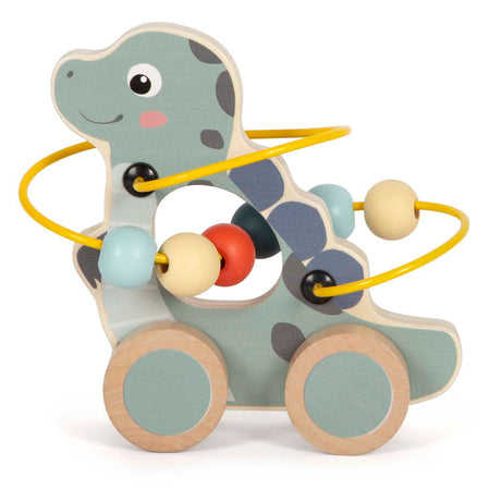 Small foot - dinosaurio en espiral con motor y figura de empuje de madera