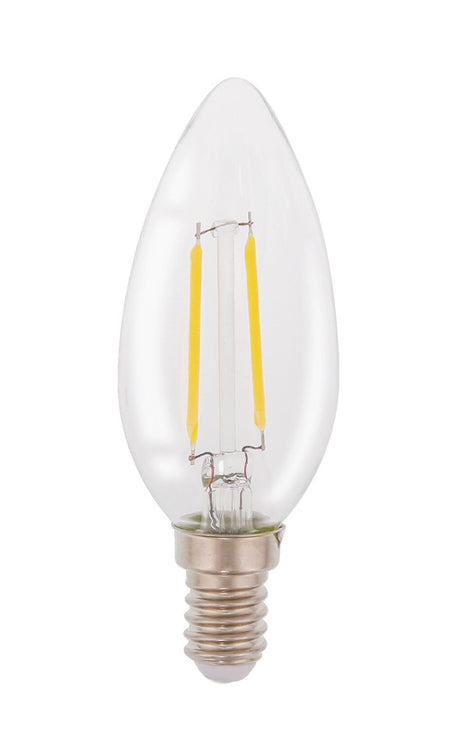 HQ LFE14CAND001 Lámpara LED Retro Filamento E14 Vela 2W 210LM 2700K