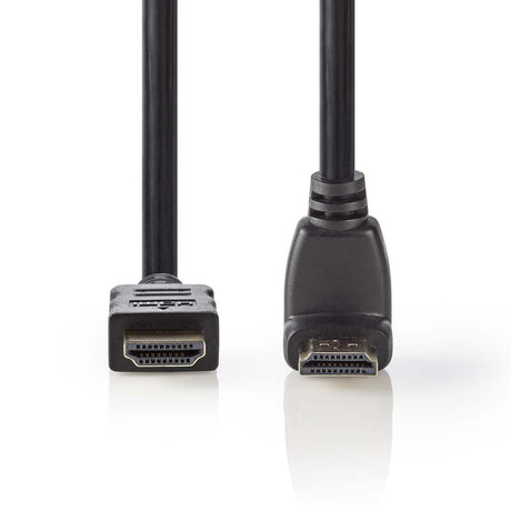 Nedis cvgp34200bk15 cable hdmi de alta velocidad 90 grados; perpendicular con ethernet 1,5 m negro