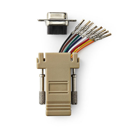 Nedis ccgp52820iv adaptador d-sub d-sub hembra de 9 pines - rj45 (8p8c) hembra marfil