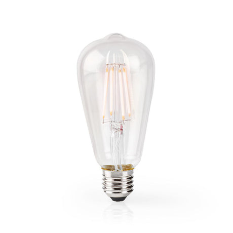 Nedis wifilf10wtst64 lámpara de incandescencia led inteligente wi-fi e27 st64 5 w 500 lm