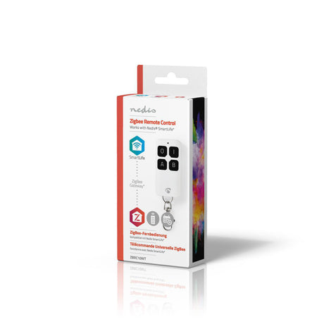 Nedis zbrc10wt mando a distancia inteligente zigbee 4 botones incluida batería blanco
