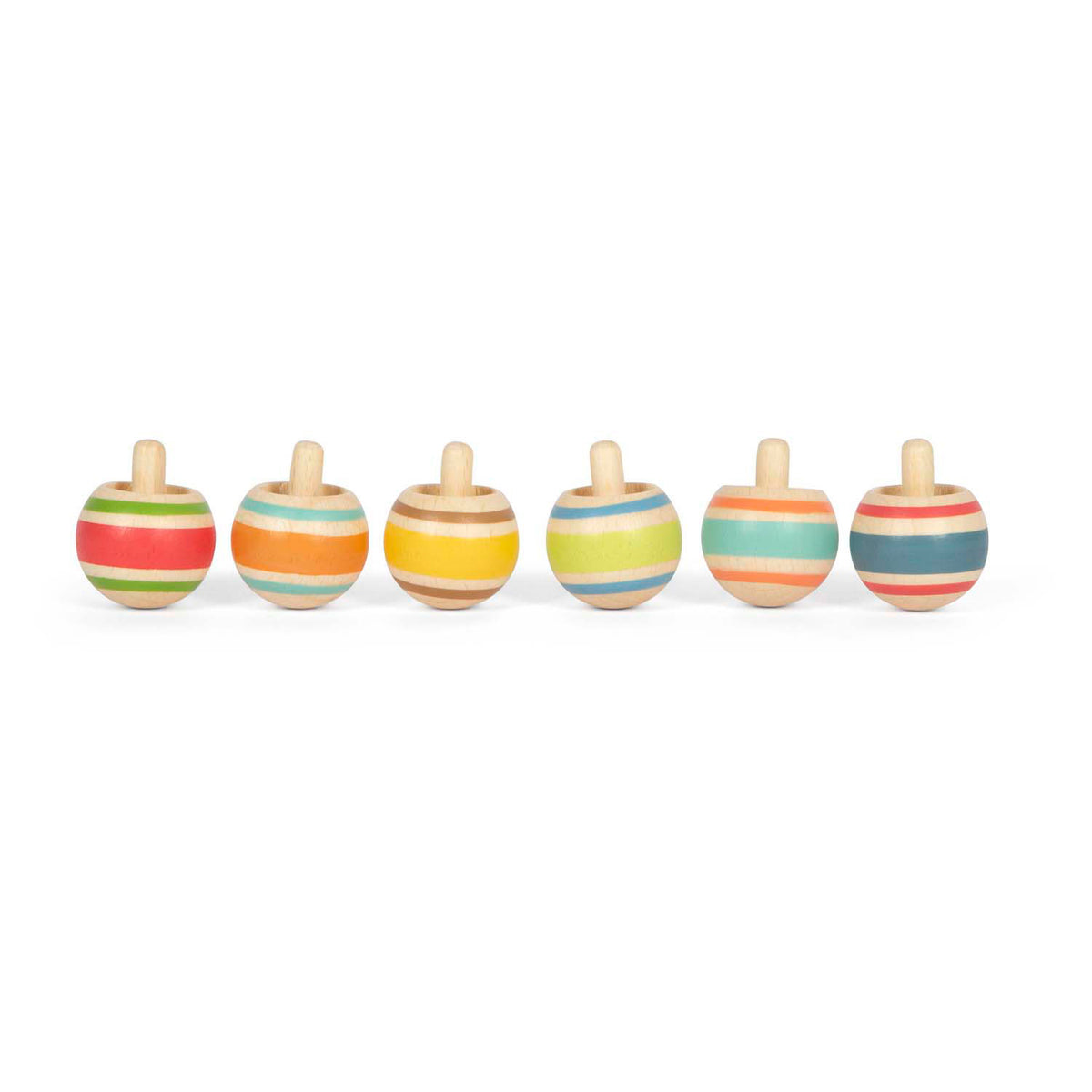 Small foot - tableros de madera a rayas, juego de 6
