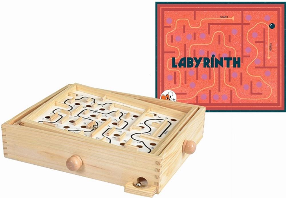 Juego: laberinto. 31x26x8cm 5+