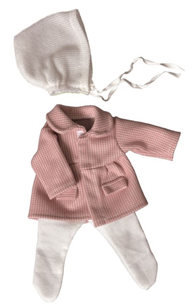 Ropa de muñeca rosa perla. 1+