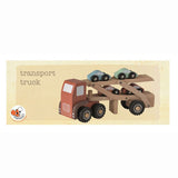 Transporte de coches de madera Egmont con 4 coches.