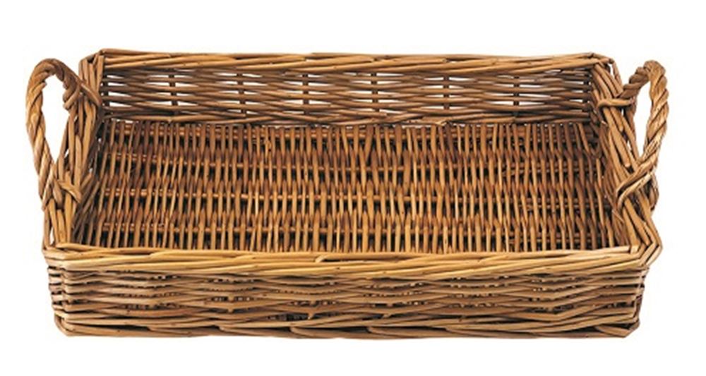 Egmont rieten dienblad. 30x21x5 cm.