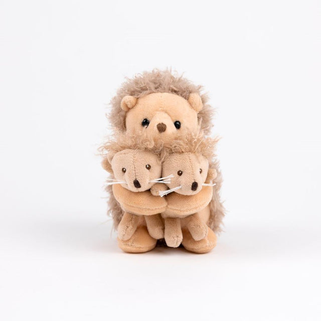 Egmont knuffel egel met tweeling. 15 cm.