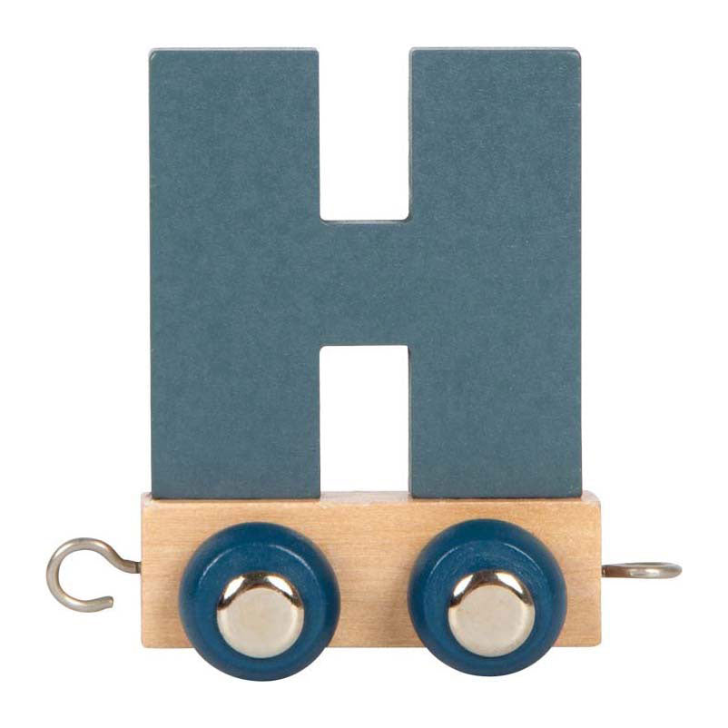 Small foot - tren de letras de madera polar - h