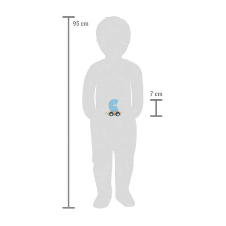 Small foot - tren de letras de madera polar - c