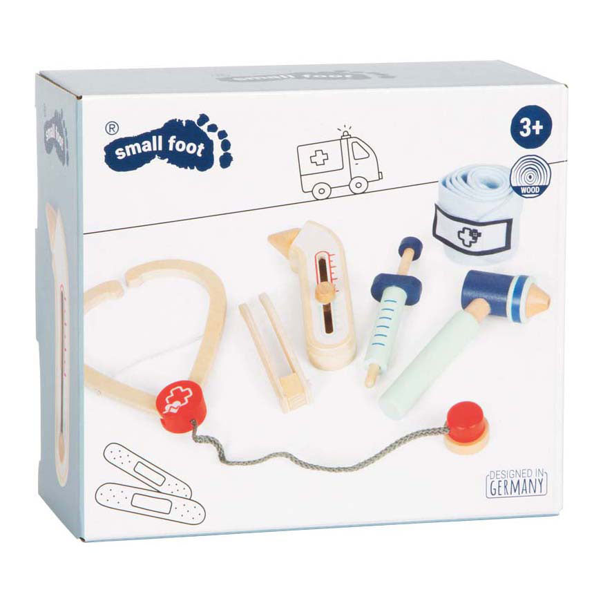 Small foot - set de juego médico, 6 piezas.