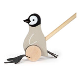 Small foot - figura de empuje de madera pingüino