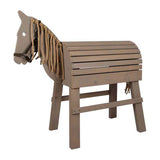Pie pequeño - caballo de madera gris