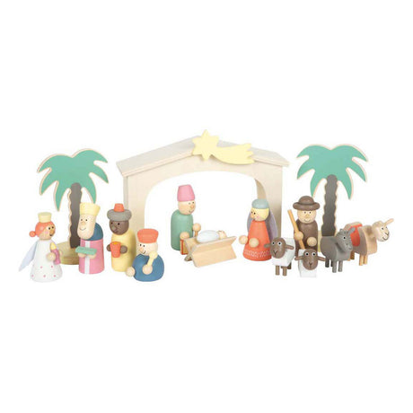 Small foot - pesebre de madera juego de cuentos navideños