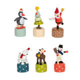 Small foot - expositor figuras de danza navideña e invernal, 12 uds.