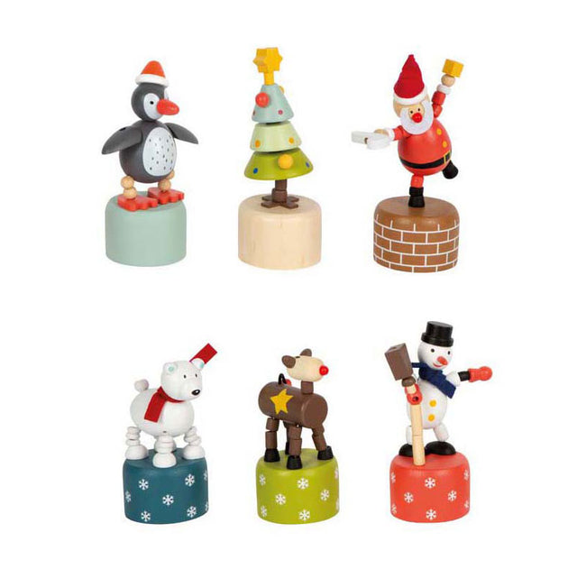 Small foot - expositor figuras de danza navideña e invernal, 12 uds.