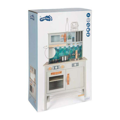 Small foot - cocina de juguete de madera gris sabroso