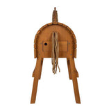 Pie pequeño - caballo de madera marrón