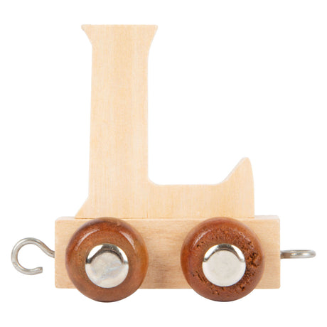 Small foot - tren de letras de madera - l - 12 piezas
