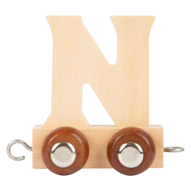Small foot - tren de letras de madera - n - 12 piezas