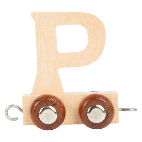 Small foot - tren de letras de madera - p - 12 piezas