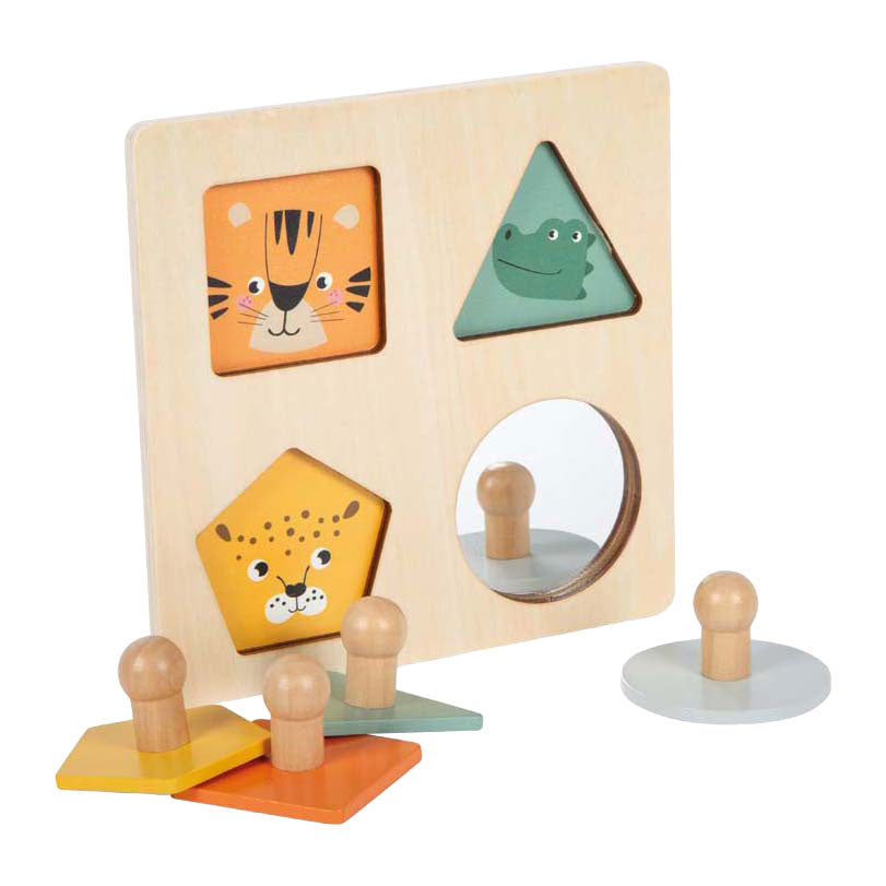 Small foot - rompecabezas montessori de formas de madera fsc