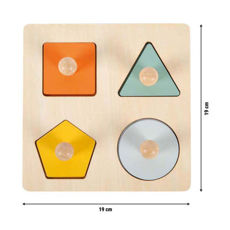 Small foot - rompecabezas montessori de formas de madera fsc