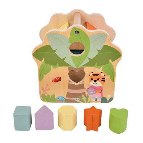 Small foot - clasificador de formas de madera amigos de la jungla fsc