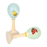 Small foot - maracas de madera tiny friends - 2 uds.