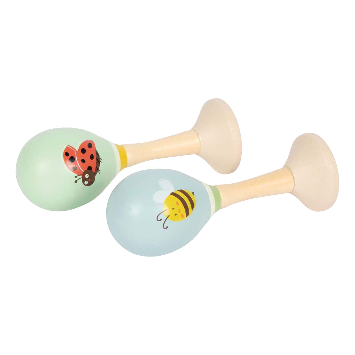 Small foot - maracas de madera tiny friends - 2 uds.