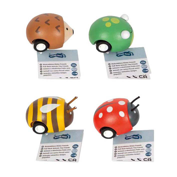 Small foot - animales de madera extraíbles tiny friends - 12 uds.