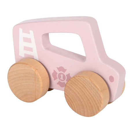 Small foot - coche de empuje de madera rosa